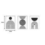 Πίνακας σε καμβά Serchie pakoworld τρίπτυχος με ψηφιακή εκτύπωση 30x3x40εκ - Image 3