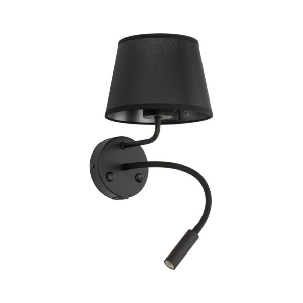 TK LIGHTING WALL LAMP MAJA 10203 1XE27+1XG9 BLACK