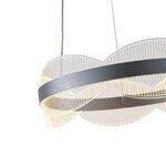 ΦΩΤΙΣΤΙΚΟ ΚΡΕΜΑΣΤΟ ΑΚΡΥΛΙΚΟ ΣΤΡΟΓΓΥΛΟ LED 48W Φ450mm 3000K 4320Lm ΑΣΗΜΙ ARTE ILLUMINA TORINO - Image 4