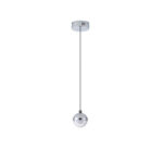ΦΩΤΙΣΤΙΚΟ ΚΡΕΜΑΣΤΟ ΑΛΟΥΜΙΝΙΟ LED 6W 3000Κ  Φ10 ΑΣΗΜΙ ARTE ILLUMINA SATURN - Image 2