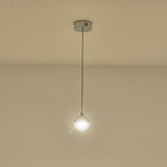 ΦΩΤΙΣΤΙΚΟ ΚΡΕΜΑΣΤΟ ΑΛΟΥΜΙΝΙΟ LED 6W 3000Κ  Φ10 ΑΣΗΜΙ ARTE ILLUMINA SATURN - Image 3