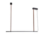ΦΩΤΙΣΤΙΚΟ ΚΡΕΜΑΣΤΟ ΜΕΤΑΛΛΟ LED 21W 3000K 2100Lm 1400X60X1200mm ΜΑΥΡΟ ARTE ILLUMINA LINEA - Image 2