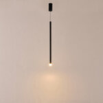 ΦΩΤΙΣΤΙΚΟ ΚΡΕΜΑΣΤΟ ΑΛΟΥΜΙΝΙΟ LED 3W 3000K 300Lm Φ50X1200mm ΜΑΥΡΟ ARTE ILLUMINA CASCADE - Image 3