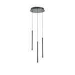 ΦΩΤΙΣΤΙΚΟ ΚΡΕΜΑΣΤΟ ΑΛΟΥΜΙΝΙΟ LED 6W 3000K 600Lm Φ300X1500mm ΜΑΥΡΟ ARTE ILLUMINA CASCADE - Image 2