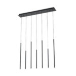 ΦΩΤΙΣΤΙΚΟ ΚΡΕΜΑΣΤΟ ΑΛΟΥΜΙΝΙΟ LED 16W 3000K 600Lm 940X1500mm ΜΑΥΡΟ ARTE ILLUMINA CASCADE - Image 2