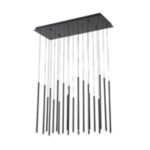 ΦΩΤΙΣΤΙΚΟ ΚΡΕΜΑΣΤΟ ΑΛΟΥΜΙΝΙΟ LED 47W 3000K 4700Lm 940X1500mm ΜΑΥΡΟ ARTE ILLUMINA CASCADE - Image 2