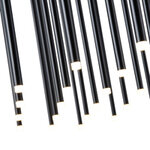 ΦΩΤΙΣΤΙΚΟ ΚΡΕΜΑΣΤΟ ΑΛΟΥΜΙΝΙΟ LED 72W 3000K 7200Lm 800X1500mm ΜΑΥΡΟ ARTE ILLUMINA CASCADE - Image 4