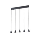 ΦΩΤΙΣΤΙΚΟ ΚΡΕΜΑΣΤΟ LED 25W 3000K 680X1200mm ΜΑΥΡΟ ARTE ILLUMINA CAMPANELLE - Image 2