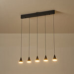 ΦΩΤΙΣΤΙΚΟ ΚΡΕΜΑΣΤΟ LED 25W 3000K 680X1200mm ΜΑΥΡΟ ARTE ILLUMINA CAMPANELLE - Image 3