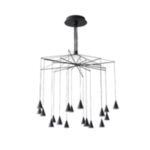 ΦΩΤΙΣΤΙΚΟ ΚΡΕΜΑΣΤΟ LED 90W 3000K Φ1000X1200mm ΜΑΥΡΟ ARTE ILLUMINA CAMPANELLE - Image 2
