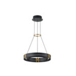 ΦΩΤΙΣΤΙΚΟ ΚΡΕΜΑΣΤΟ ΑΛΟΥΜΙΝΙΟ LED 21W 3000K 2100Lm 420X1200mm ΜΑΥΡΟ-ΧΡΥΣΟ  ARTE ILLUMINA LUIS - Image 2