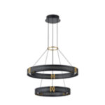 ΦΩΤΙΣΤΙΚΟ ΚΡΕΜΑΣΤΟ ΑΛΟΥΜΙΝΙΟ LED 62W 3000K 6200Lm 620X1200mm ΜΑΥΡΟ-ΧΡΥΣΟ ARTE ILLUMINA LUIS - Image 2