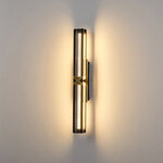 ΑΠΛΙΚΑ TOIXOY ΑΛΟΥΜΙΝΙΟΥ LED 13W 3000K 1300Lm 600X100mm ΜΑΥΡΟ -ΧΡΥΣΟ ARTE ILLUMINA LUIS - Image 3