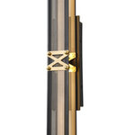 ΑΠΛΙΚΑ TOIXOY ΑΛΟΥΜΙΝΙΟΥ LED 13W 3000K 1300Lm 600X100mm ΜΑΥΡΟ -ΧΡΥΣΟ ARTE ILLUMINA LUIS - Image 4