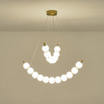 ΦΩΤΙΣΤΙΚΟ ΚΡΕΜΑΣΤΟ ΜΕΤΑΛΛΟ LED 19W 3000K 1170Lm 800X1420mm  ΜΠΡΟΝΖΕ-ΛΕΥΚΟ ARTE ILLUMINA TREA - Image 3