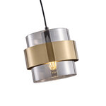 ΦΩΤΙΣΤΙΚΟ ΚΡΕΜΑΣΤΟ 1XE27 180X1205mm MAX 15W ΜΑΥΡΟ-ΧΡΥΣΟ ARTE ILLUMINA RELIAC - Image 4