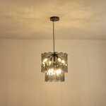 ΦΩΤΙΣΤΙΚΟ ΚΡΕΜΑΣΤΟ ΓΥΑΛΙ 8ΦΩΤΟ 8ΧΕ14 ΜΑΧ 15W Φ420Χ1500mm ΜΑΥΡΟ ARTE ILLUMINA MIRA - Image 3