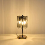 ΦΩΤΙΣΤΙΚΟ ΕΠΙΤΡΑΠΕΖΙΟ ΓΥΑΛΙ 3XE14 MAX 15W Φ200Χ430mm ΜΑΥΡΟ ARTE ILLUMINA MIRA - Image 3