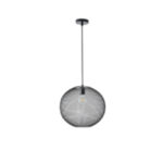 ΦΩΤΙΣΤΙΚΟ ΚΡΕΜΑΣΤΟ ΜΕΤΑΛΛΟ 1XE27  MAX 15W 250X250X1280mm ΜΑΥΡΟ ARTE ILLUMINA OGGI - Image 2