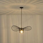 ΦΩΤΙΣΤΙΚΟ ΚΡΕΜΑΣΤΟ ΜΕΤΑΛΛΟ 1XE27  MAX 15W 600X600X1270mm ΜΑΥΡΟ ARTE ILLUMINA OGGI - Image 3