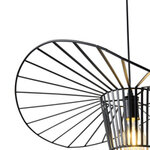 ΦΩΤΙΣΤΙΚΟ ΚΡΕΜΑΣΤΟ ΜΕΤΑΛΛΟ 1XE27  MAX 15W 600X600X1270mm ΜΑΥΡΟ ARTE ILLUMINA OGGI - Image 4