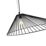 ΦΩΤΙΣΤΙΚΟ ΚΡΕΜΑΣΤΟ ΜΕΤΑΛΛΟ 1XE27  MAX 15W 600X390X1300Dmm ΜΑΥΡΟ ARTE ILLUMINA OGGI - Image 4