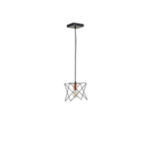 ΦΩΤΙΣΤΙΚΟ ΚΡΕΜΑΣΤΟ ΜΕΤΑΛΛΟ 1XE27  MAX 40W 175X175X1240mm  ΜΑΥΡΟ ARTE ILLUMINA BRAWCK - Image 2