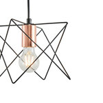 ΦΩΤΙΣΤΙΚΟ ΚΡΕΜΑΣΤΟ ΜΕΤΑΛΛΟ 1XE27  MAX 40W 175X175X1240mm  ΜΑΥΡΟ ARTE ILLUMINA BRAWCK - Image 4