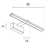 ΦΩΤΙΣΤΙΚΟ ΠΙΝΑΚΟΣ 9W 3000K 39Χ5Χ15 ΜΑΥΡΟ ARTE ILLUMINA SOPHI - Image 3