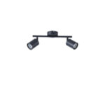 ΣΠΟΤ ΜΕΤΑΛΛΙΚΟ ΔΙΦΩΤΟ ΜΑΥΡΟ 2XGU10 Max 7W  300X80X155mm ARTE ILLUMINA OLYMP - Image 2