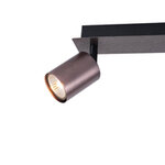 ΣΠΟΤ ΑΛΟΥΜΙΝΙΟΥ ΓΚΡΙ  ΔΙΦΩΤΟ 2XGU10  250X80X120mm ARTE ILLUMINA LUXY - Image 4