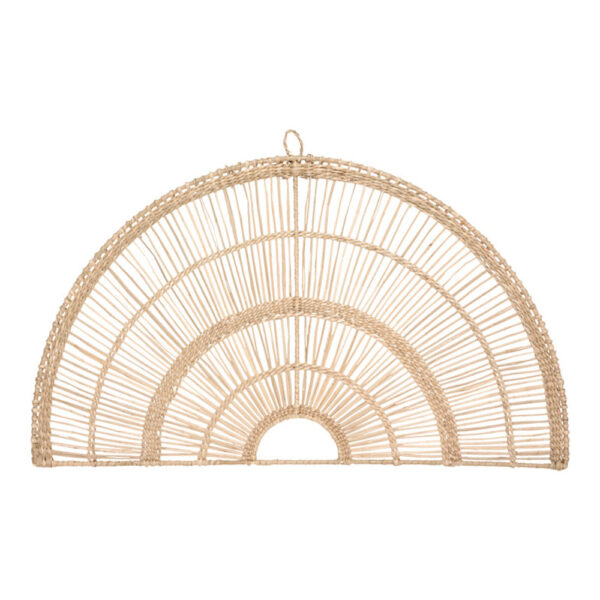 Διακοσμητικό τοίχου Padma pakoworld pe rattan σε φυσική απόχρωση 60.7x1.5x35.5εκ