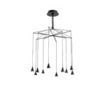 ΦΩΤΙΣΤΙΚΟ ΚΡΕΜΑΣΤΟ LED 50W 3000K Φ800X1200mm ΜΑΥΡΟ ARTE ILLUMINA CAMPANELLE