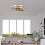InLight Πλαφονιέρα οροφής LED 36W 3CCT από αλουμίνιο σε χρώμιο απόχρωση D:55cm (42028-CH) - Image 2