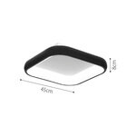 InLight Πλαφονιέρα οροφής LED 78W 3CCT από χρυσαφί μέταλλο και λευκό ακρυλικό D:45cm (42031-Golden) - Image 2