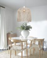 InLight Κρεμαστό φωτιστικό woolen μπεζ 1XE27 D:40cm (4532) - Image 3