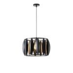 ΦΩΤΙΣΤΙΚΟ ΚΡΕΜΑΣΤΟ ΜΕΤΑΛΛΟ 1XE27  MAX 15W 425X425X1300mm ΜΑΥΡΟ ARTE ILLUMINA OGGI