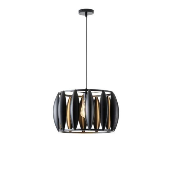 ΦΩΤΙΣΤΙΚΟ ΚΡΕΜΑΣΤΟ ΜΕΤΑΛΛΟ 1XE27  MAX 15W 425X425X1300mm ΜΑΥΡΟ ARTE ILLUMINA OGGI