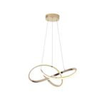 ΦΩΤΙΣΤΙΚΟ ΚΡΕΜΑΣΤΟ ΑΛΟΥΜΙΝΙΟ LED 30W 3000Κ 2000Lm Φ60mm ΧΡΥΣΟ ARTE ILLUMINA SATURN