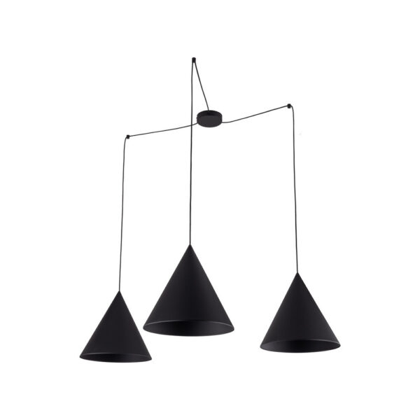 TK LIGHTING PENDANT CONO 6629 3XE27 BLACK