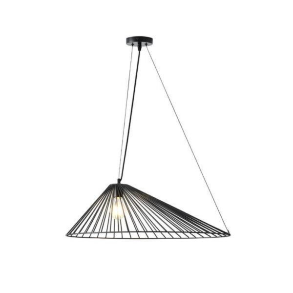 ΦΩΤΙΣΤΙΚΟ ΚΡΕΜΑΣΤΟ ΜΕΤΑΛΛΟ 1XE27  MAX 15W 600X390X1300Dmm ΜΑΥΡΟ ARTE ILLUMINA OGGI