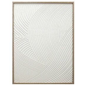 ΠΙΝΑΚΑΣ ΣΕ ΚΑΜΒΑ ΛΕΥΚΟΣ ΓΥΨΙΝΟΣ 80Χ60ΕΚ