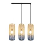 ΦΩΤΙΣΤΙΚΟ ΚΡΕΜΑΣΤΟ 3ΦΩΤΟ Ε27 L1000XH1200 RATTAN ΛΕΥΚΟ ΓΑΛΑΖΙΟ ARTE ILLUMINA KAI