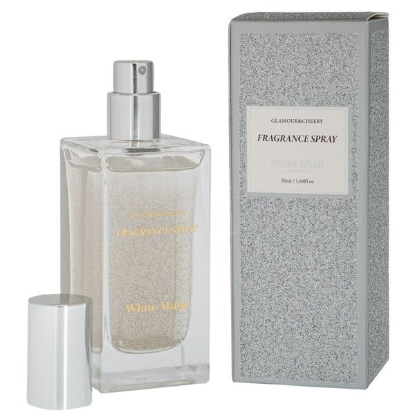 ΑΣΗΜΙ ΑΡΩΜΑΤΙΚΟ SPAY ΜΕ GLITTER 50ML White Musk