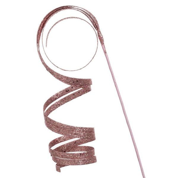 ΡΟΖ GLITTER TWISTED ΚΛΑΔΙ 50ΕΚ