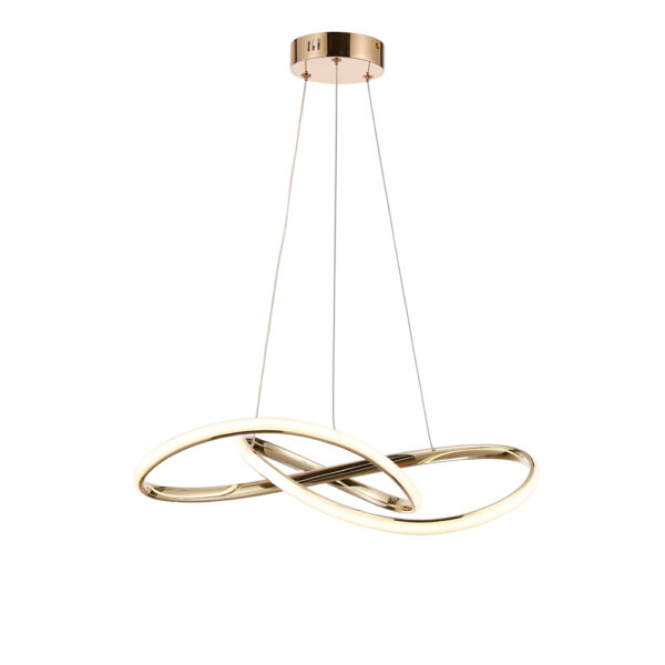 TINA LED PENDANT 33W 3000K, FRENCH GOLD