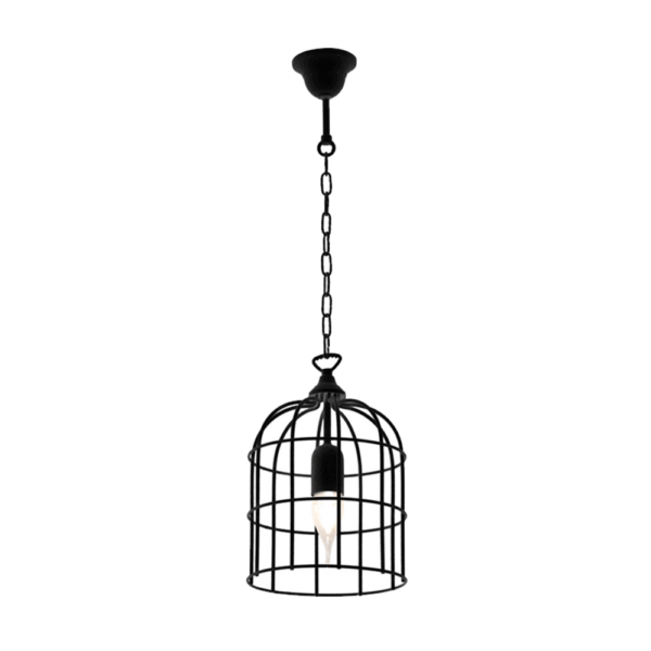 CAGE ΚΡΕΜΑΣΤΟ ΦΩΤΙΣΤΙΚΟ 1xE27 ΜΑΥΡΟ