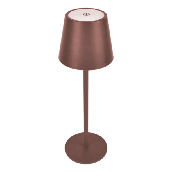 ZARA DIMMABLE TABLE LAMP 3W WITH BATT. IP44,COPPER