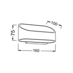 ΕΠΙΤΟΙΧΙΟ Φ/Σ LED ΜΑΥΡΟ UP-DOWN 1X3W 230V 3000K 30000hrs NEPHELE - Image 2