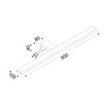 Φ/Σ ΕΠΙΠΛΟΥ LED 8W 3000K 520LM VOIR ΧΡΩΜΙΟ ΜΕΤ/ΚΟ IP44 50X4X10,5CM - Image 3